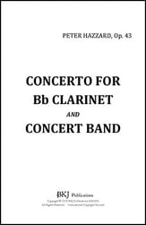 Concerto for Clarinet and Band, Op.43 Concert Band sheet music cover